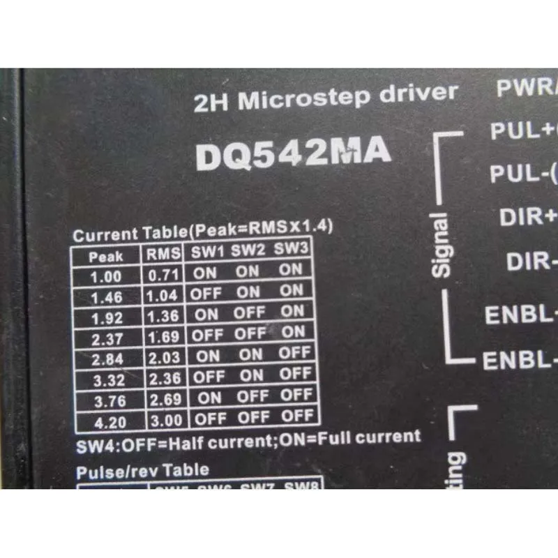 

CNC Stepper Motor Driver DQ542MA 4.2A/ 18V-50V /128 Micro for 42 57 Series Motor