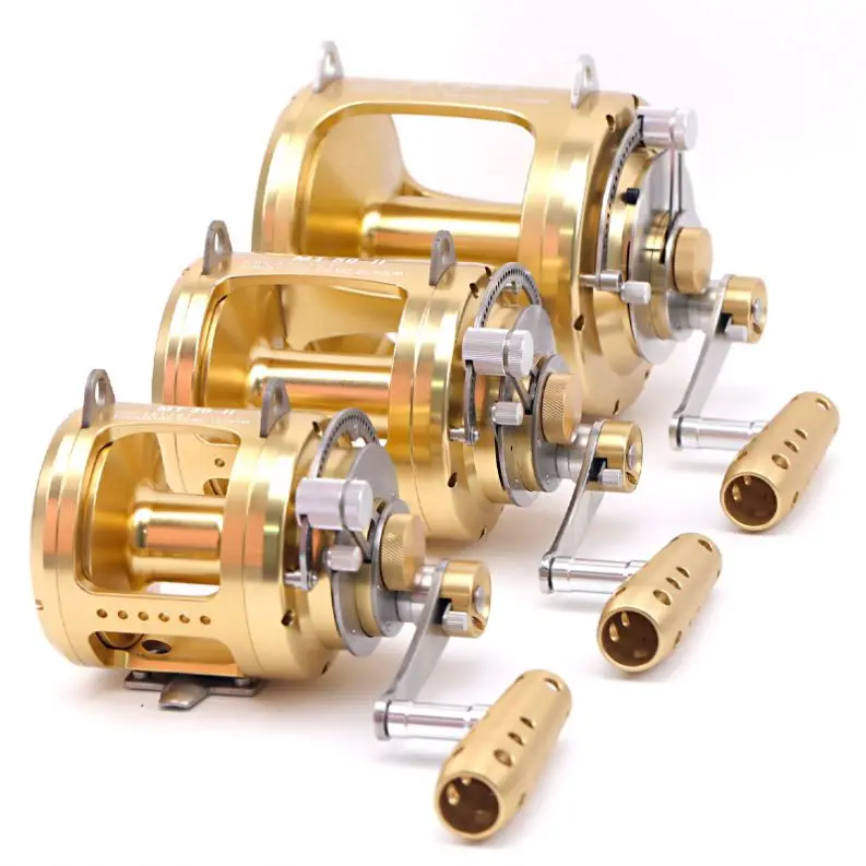 

30W 50W 80W Heavy Duty 2 Speed Offshore Big Game Fishing Reel Deep Sea Boat Tuna Saltwater Fishing Trolling Reel