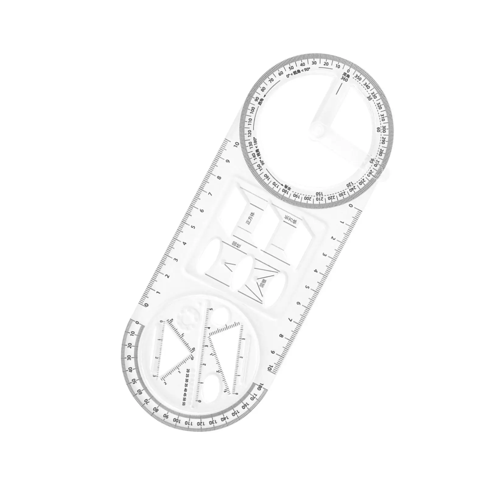 Geometric Ruler Drawing Template for Office Supplies Building Supplies