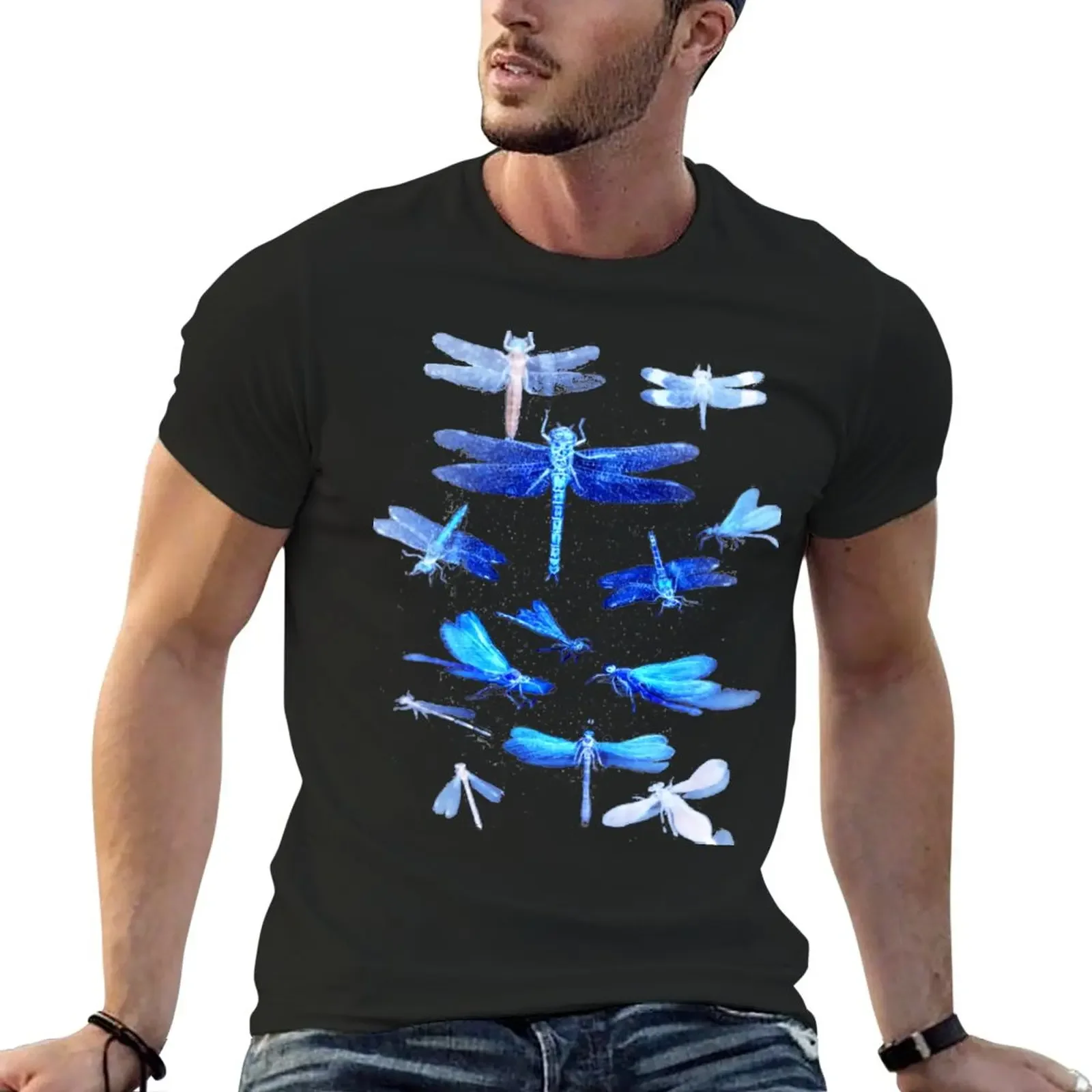 

Blue Dragonflies | Trending Dragonfly T-Shirt anime boys whites mens vintage t shirts