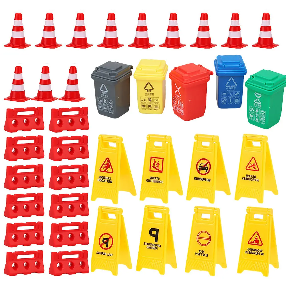 

1Set Kids Traffic Prop Simulation Roadblock Educational Playset for Early Transportation Cognition and Role Play