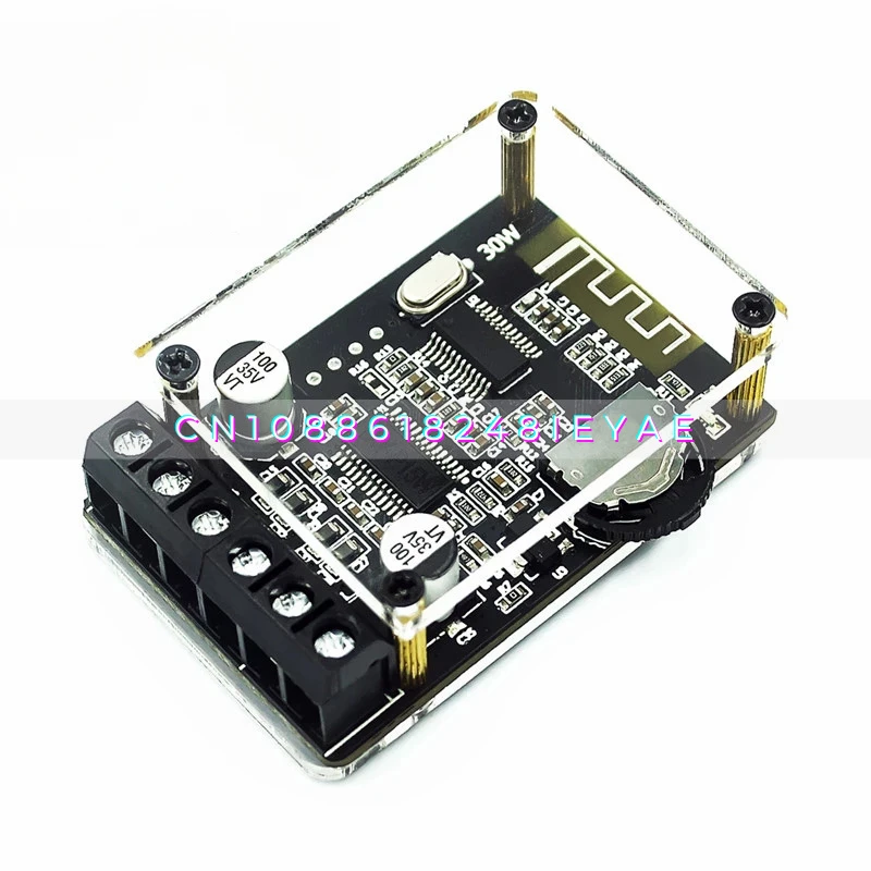 10W/15W/20W Stereo Bluetooth Power Amplifier Board 12V/24V High Power Digital Power Amplifier Module XY-P15W