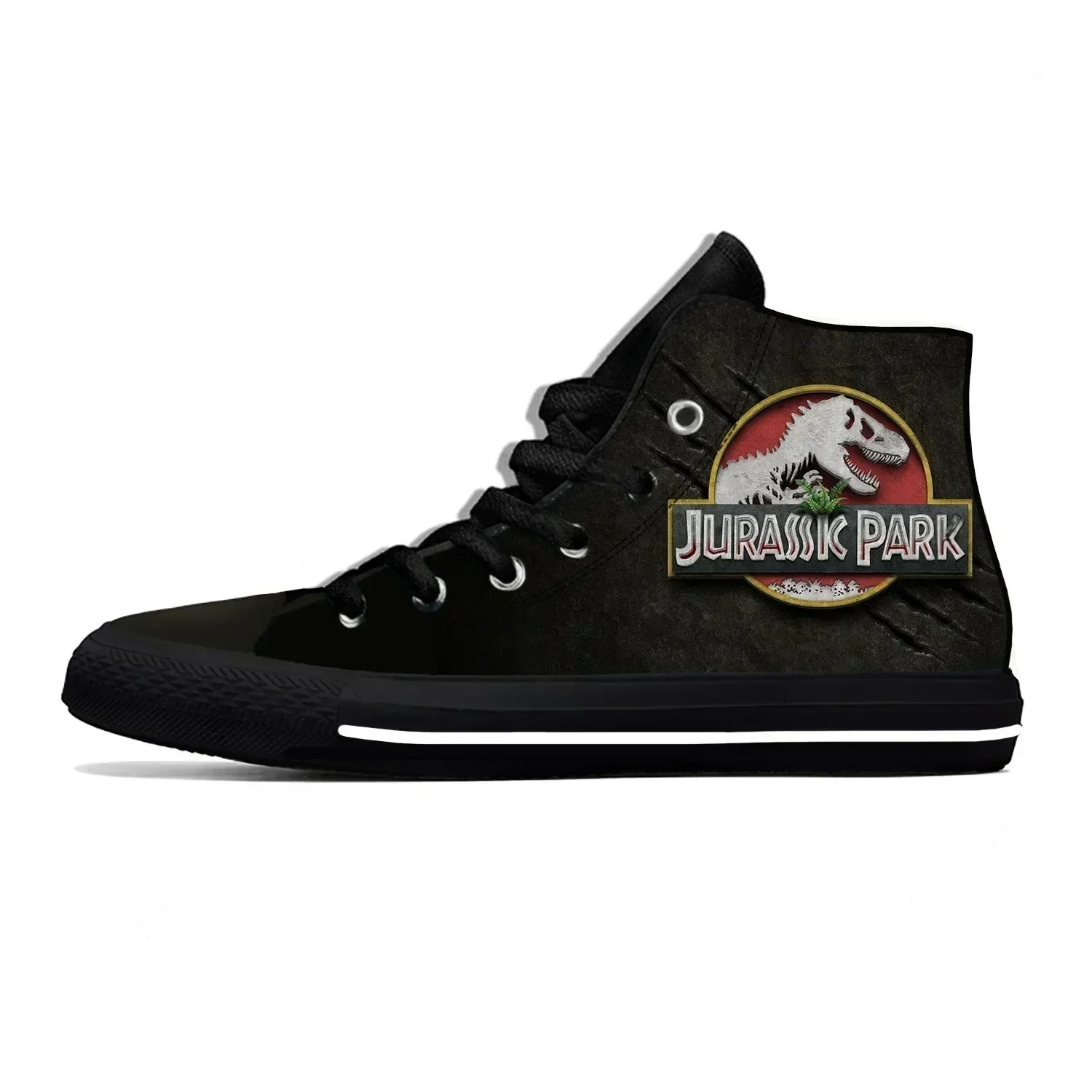 

Park Dinosaur Anime Cartoon Manga Comic Jurassic Hot Casual Shoes High Top Mens Womens Teenager Lightweight Breathable Sneakers