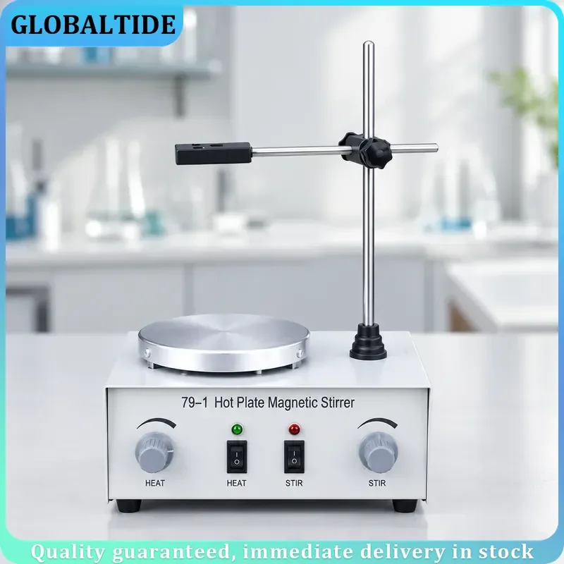 79-1 Heating Magnetic Stirrer Laboratory Heating Dual Control Stirrer Stirring 25W Hot Plate Stirrer 110/220V