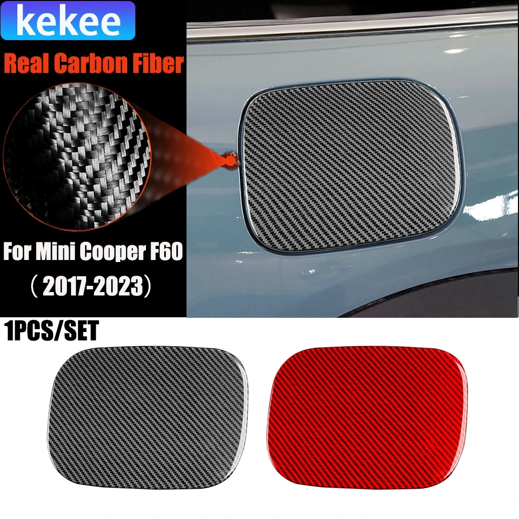 

Carbon Fiber Car Accessories Fuel Gas Cap Modified Exterior Trim Cover Soft Sticker For Mini Cooper F60 Countryman 2017-2023