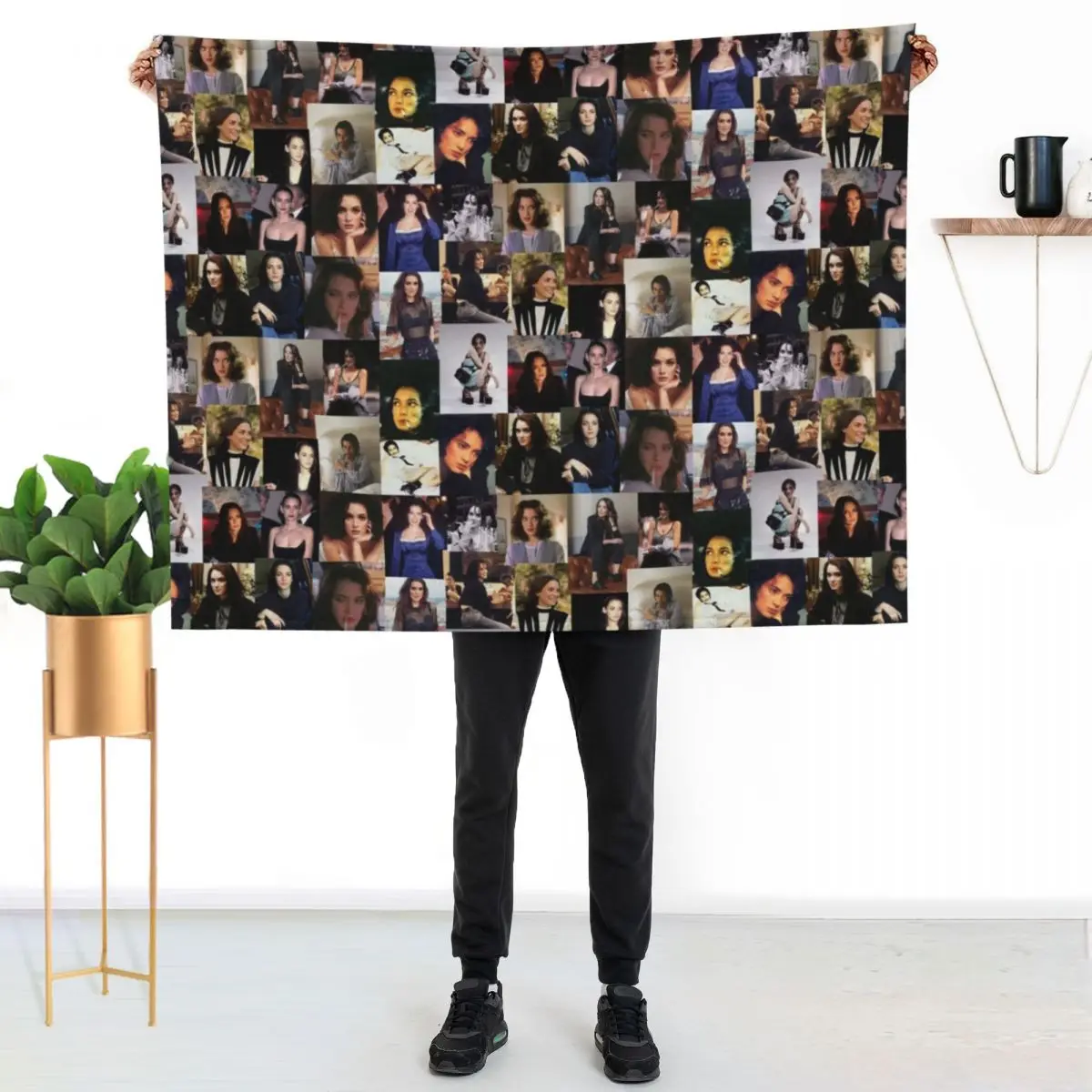 Winona Ryder Throw Blanket Warm Flannel Blanket for Couch Chair Bedroom