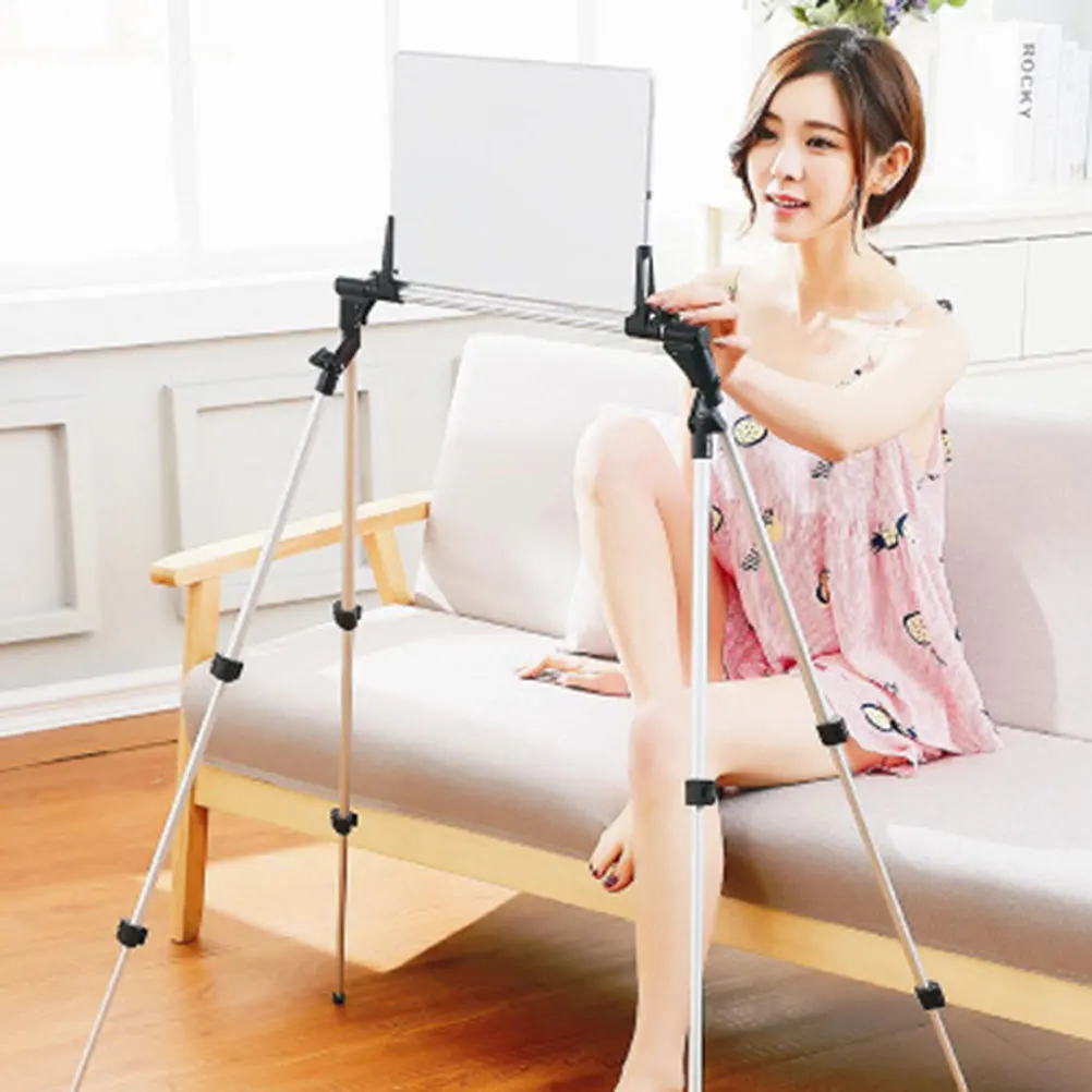 

Multi-Functional Stand For Phone Tablet Up To 12.9 Inch Folding Portable Holder Adjustable Desk Stand Anti-Slip Base