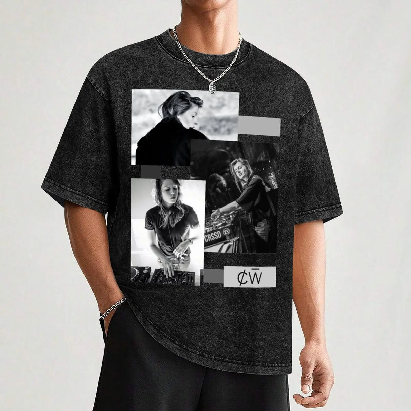 Charlotte de Witte- black and white T-Shirt Simple Graphic Design T-Shirt