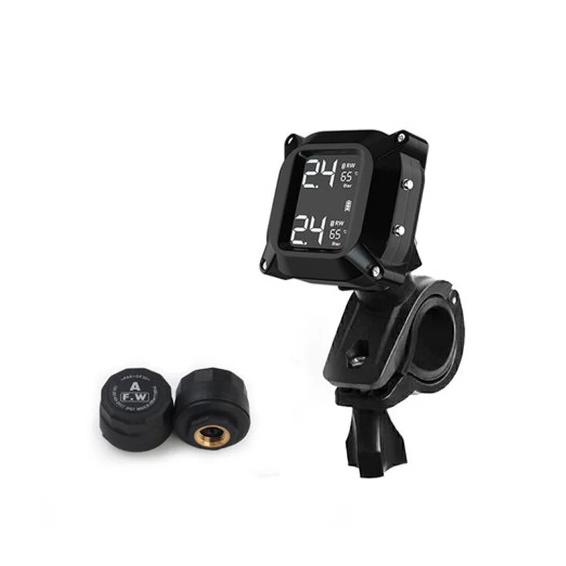 Motorcycle Bike TPMS Digital Tire Tyre Pressure Monitor System External Sensors