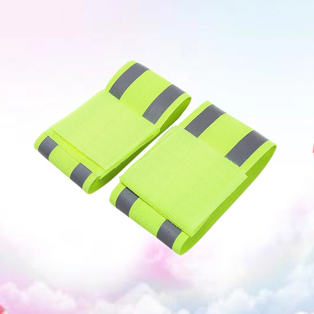 

2Pcs Reflective s Fluorescent Safety Armb Night Straps Elastic Outdoor Camping Reflective Armb Hiking Gadgets