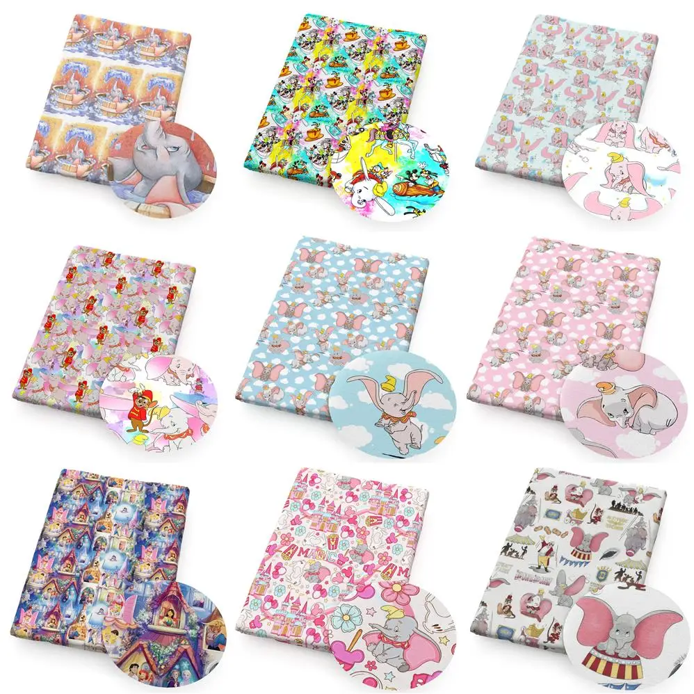 

50*145cm Disney Dumbo Polyester Pure Cotton Material Patchwork Tissue Sewing Quilting Fabrics