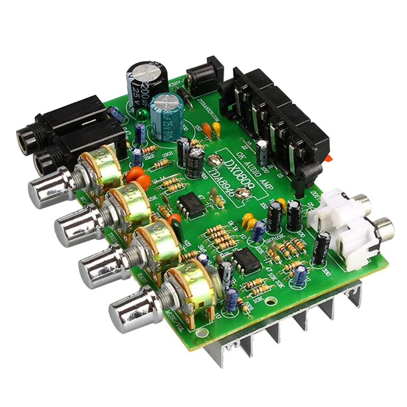 DC 12V 40W+40W Stereo Audio Amplifier Board Digital Microphone Amplifier With Tone Control Speaker AMP-N35R