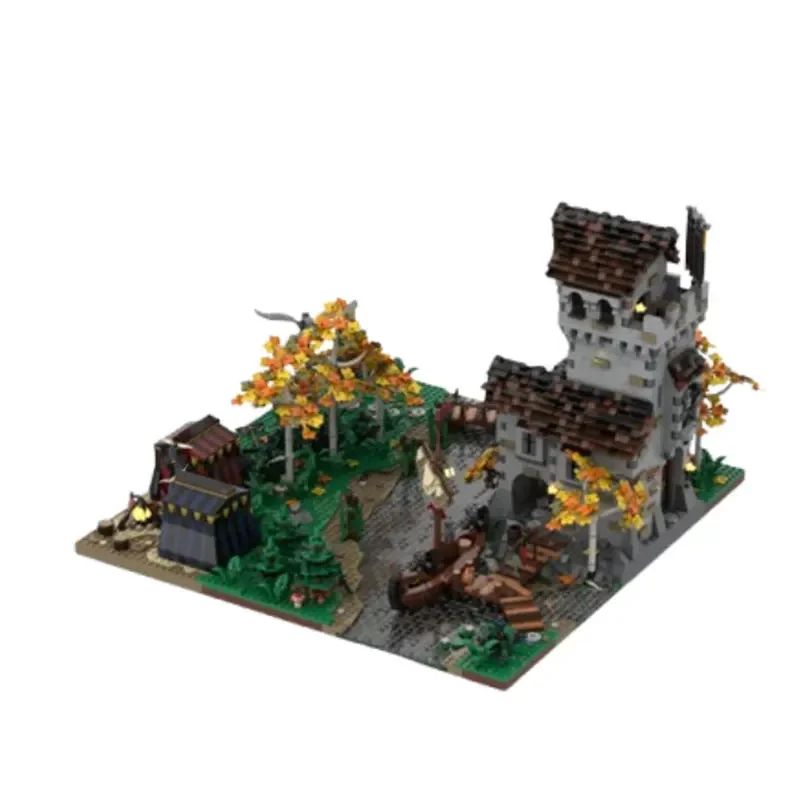 

Moc 5638pcs Medieval Architecture DIY Small Particle Assembly Building Blocks Educational Toy Model Gift Set Ornamen