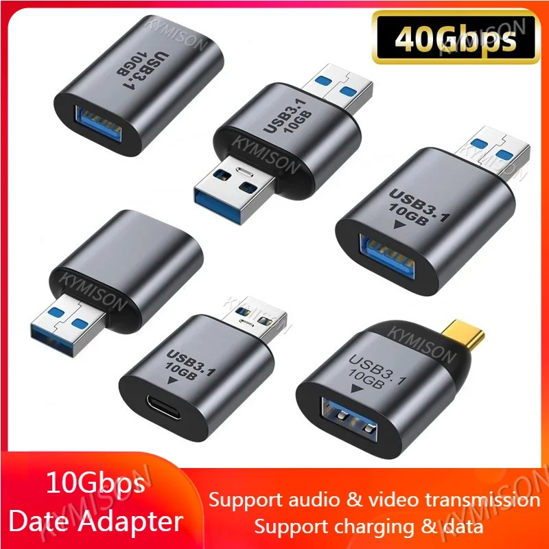 USB3.1 to Type C OTG Data Adapter 10Gbps 5V@3A Fast Charging Charger Converter USB3.1 to USBC Adapter For mobile phone