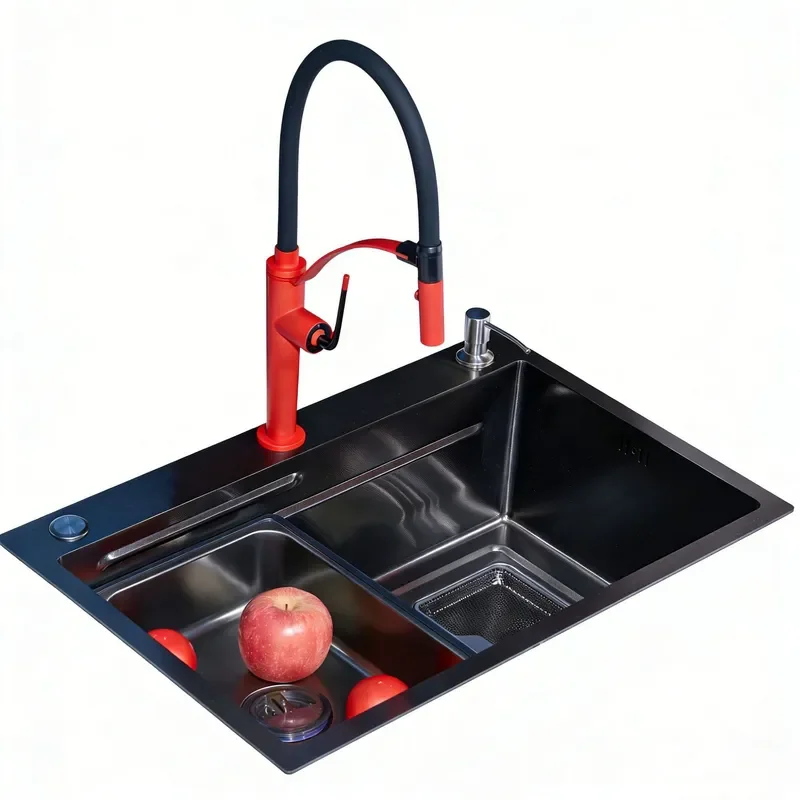 Customized 304 Stainless Steel Kitchen Sink Thickened 5.0 Large Single Bowl Undermount Vegetable Wash Basin for Home Use