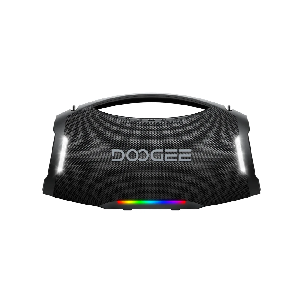 Doogee Wild Boom Pro Bluetooth-luidspreker 250W Rms Boombox Ip55 waterdichte draagbare luidspreker buitenmuziekdoos met kleurrijk licht