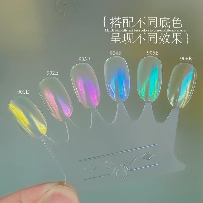 

1Jar Chameleon Aurora Nail Powder mirror Metallic Effect Nail Glitter Pigment Mirror Nail Rubbing Dust Gel Nial Polish Supplies