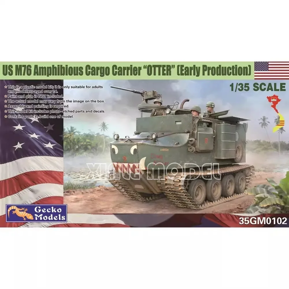 

Gecko model Proportional kit 1/35 35GM0102 US M76 Amphibious Cargo Carrier "Otter" (Early Production) Military Toy Model Hobby