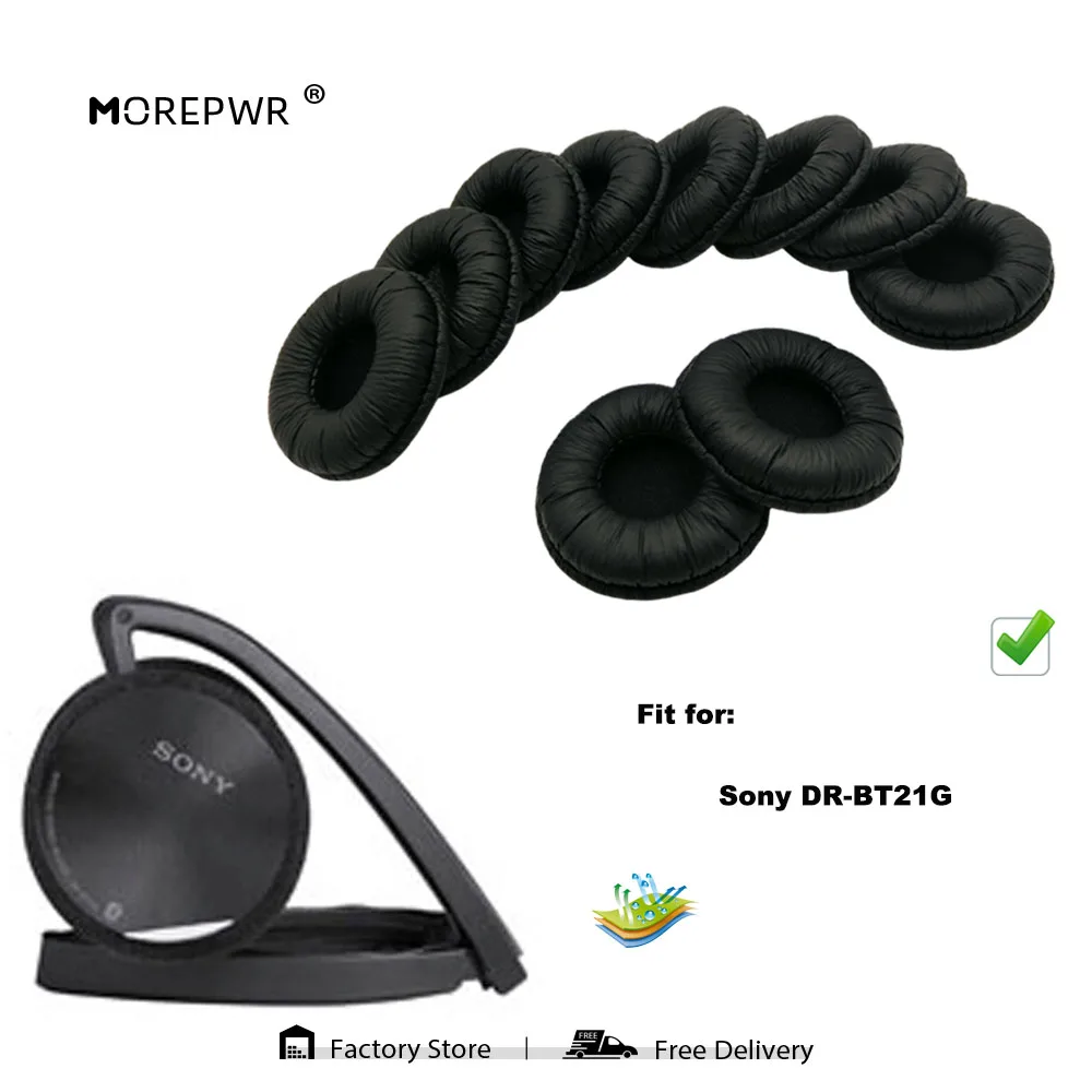 Replacement Ear Pads for Sony DR-BT21G DR BT21 G DRBT21G Headset Parts Leather Earmuff Earphone Sleeve Cover