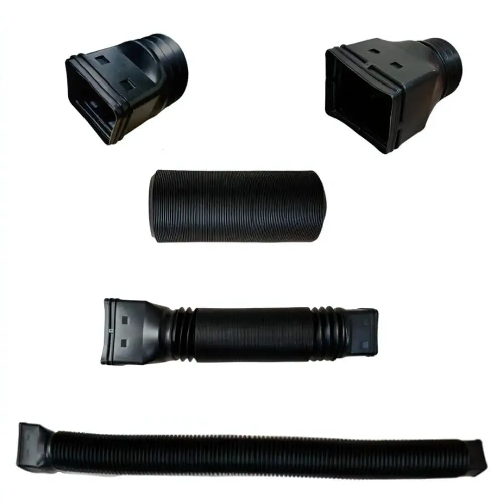 Flexible HDPE Square Downspout Extender Rain Gutter Drainage Pipe For Garden Villa Outdoor Water Management System