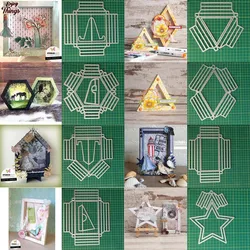 Photo Frame Metal Cutting Dies DIY Scrapbooking Greeting cards Photo Album Decorative Embossing PaperCard Crafts Die