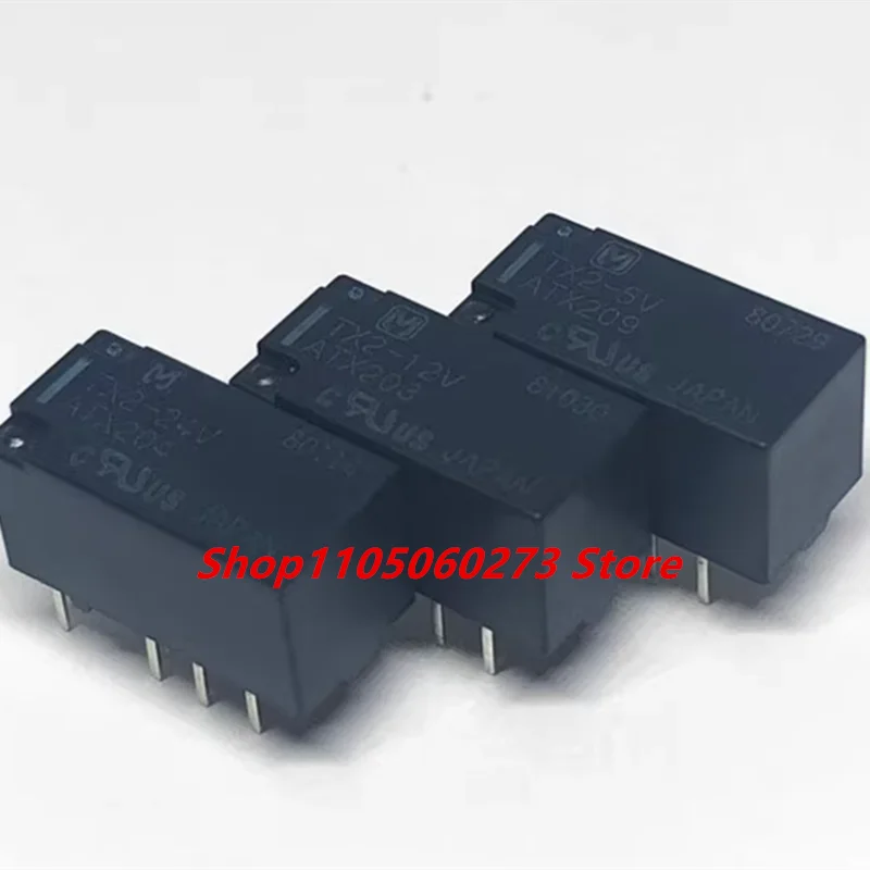 10PCS relay TX2-5VDC TX2-12VDC TX2-24VDC 2 open 2 closed 8 pin 3V5V12V24V.