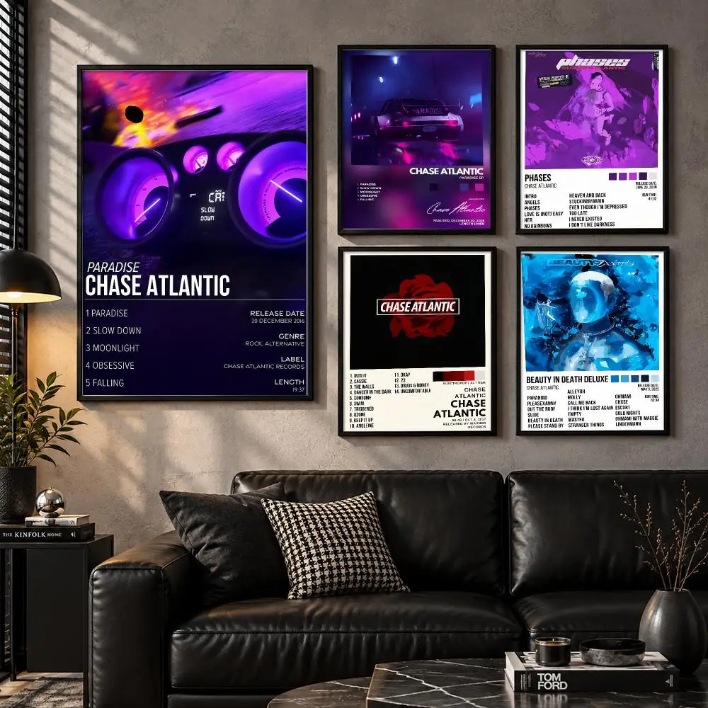 C-Chase A-Atlantic Band Poster Wall Art Sticker For Living Room Bedroom Bar Home Decor Mural Painting Decoration