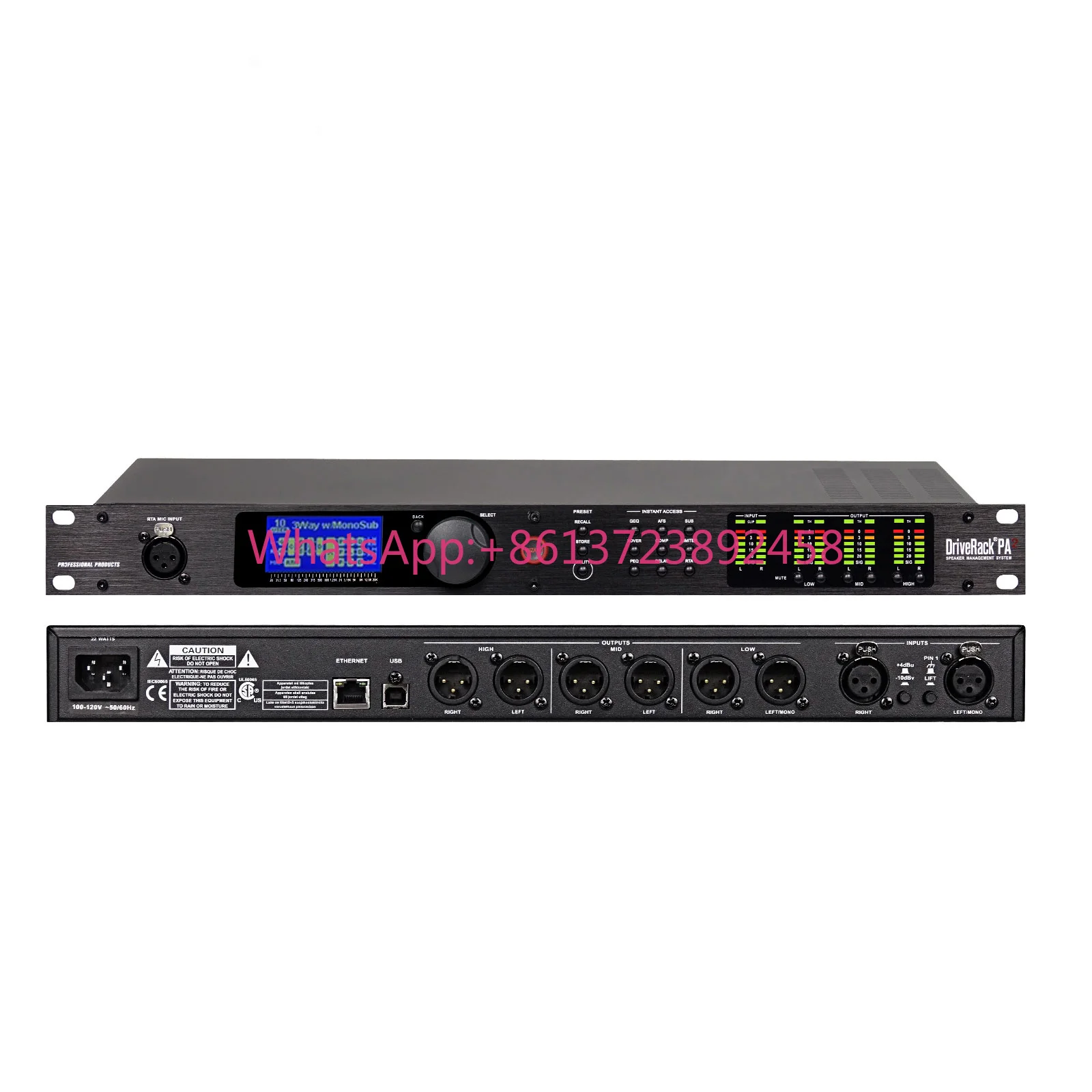 DSP PA2Driverack Digital Audio Processor Sound Processor Audio Processing Frequency Division Stage Performance