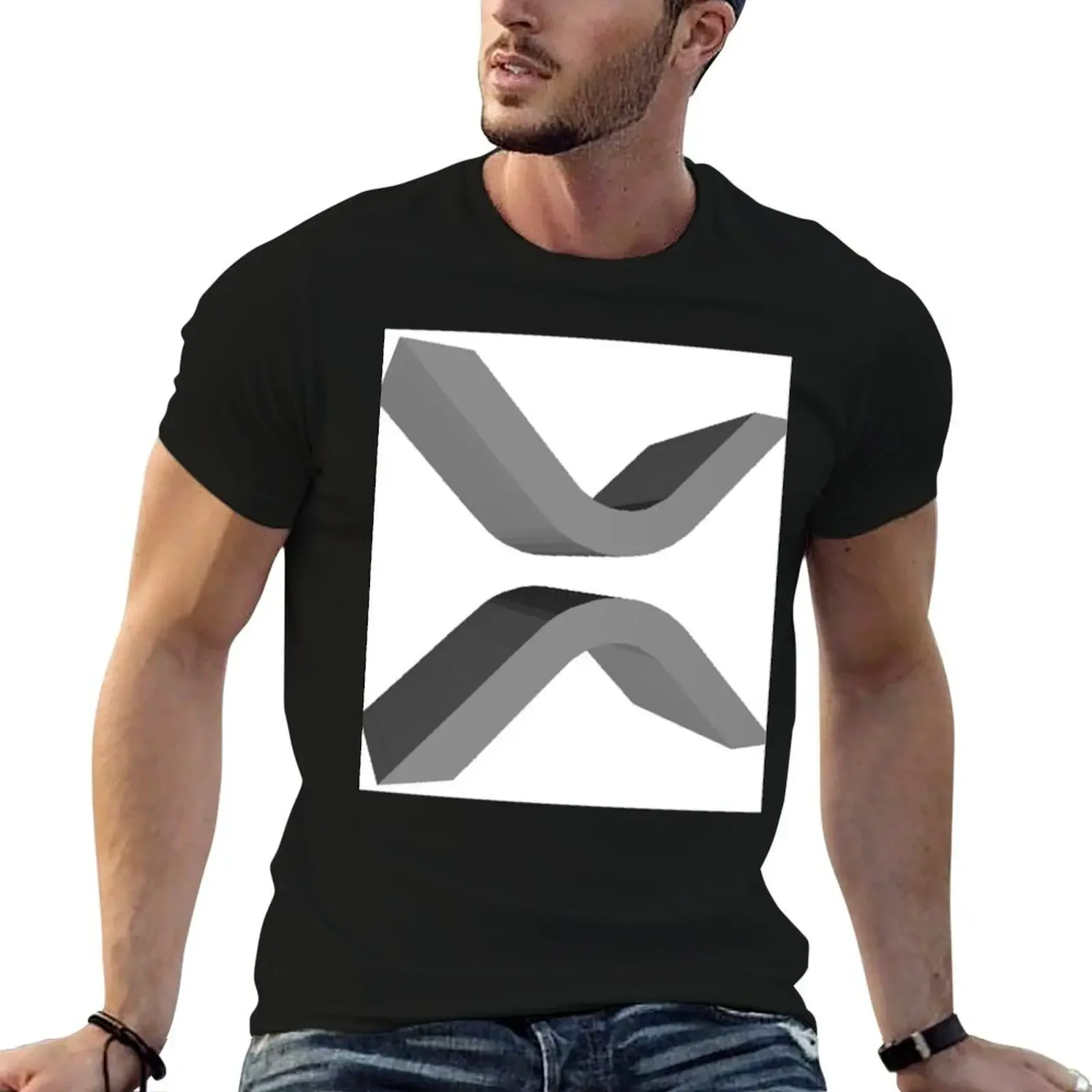 XRP cryptocurrency - XRP Essential 3D Classic T-Shirt graphic tee shirt sweat Short sleeve tee blacks tshirts for men