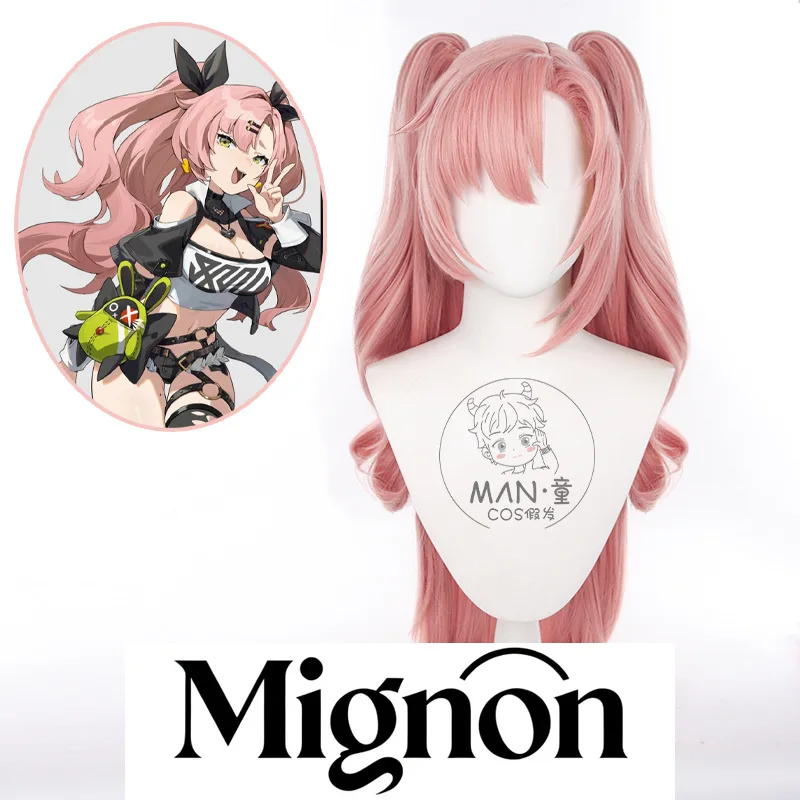 

Zenless Zone Zero Nicole Demara Cosplay Wig Jackrabbit Club Clip Ponytail Long Hair Halloween Gift