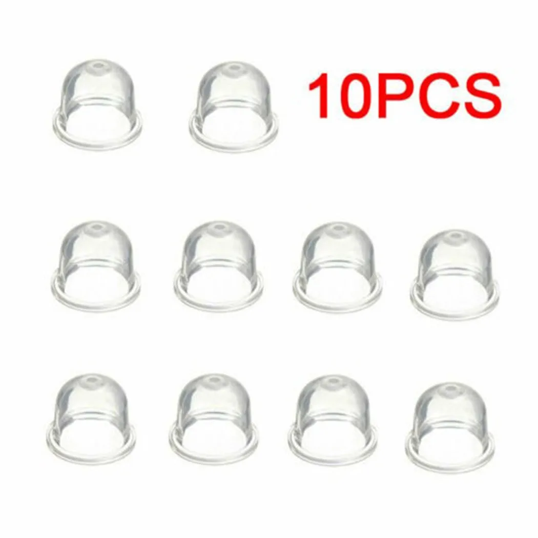 

10pcs Fuel Primer Bulb For Hedge Strimmers Trimmer Chainsaws Kit Petrol Plastic Primer Transparent Parts Brand New Suitable