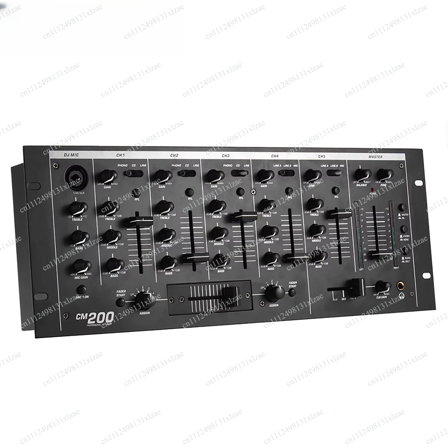 5-Channel Ultra-Low Noise DJ Mixer with 3-Band Kill EQ & 33 Digital Effects – Professional Performance Mixer