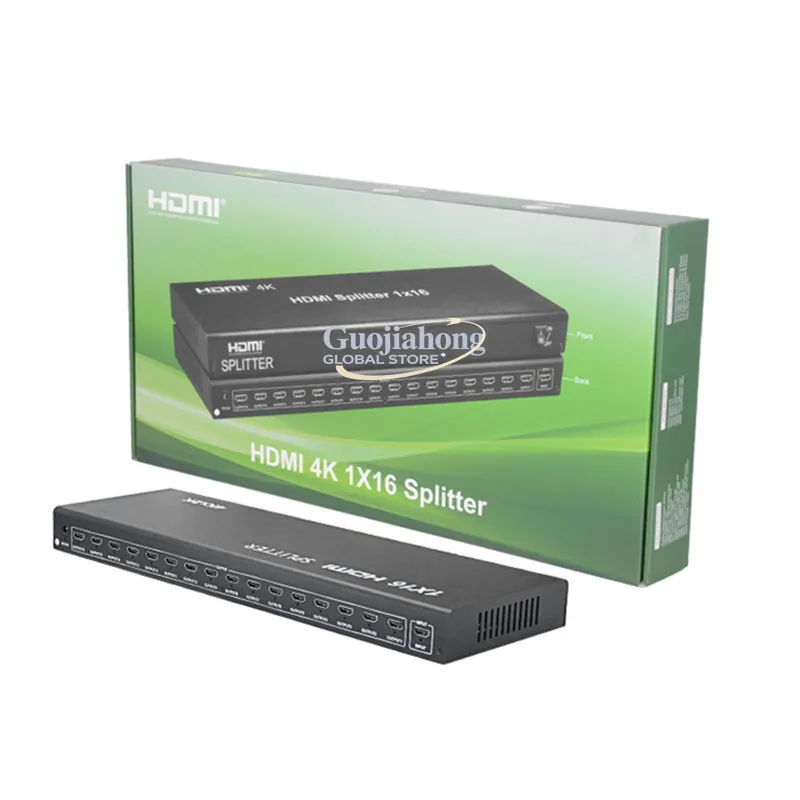 splitter 1 point 16 HD 1 point 16 supports 4K2K 3D video divider 1 in 16 output power supply