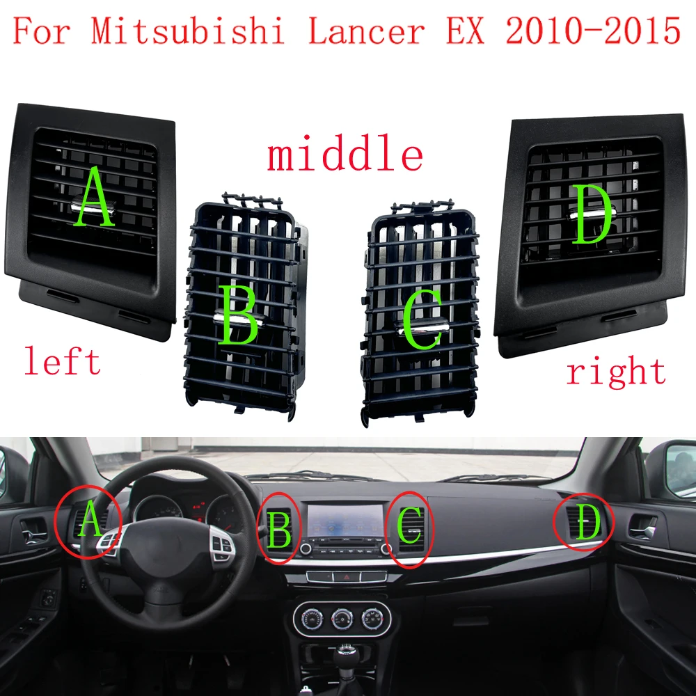 Car Air Conditioner Outlet Vent Instrument Panel Vents For Mitsubishi Lancer EX 2010-2015 8030A145HA 8030A146HA C Type Parts
