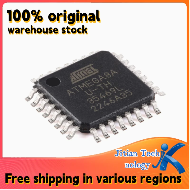 10PCS 100% new ATMEGA8A-AU ATMEGA8A TQFP-32  Channel direct sales