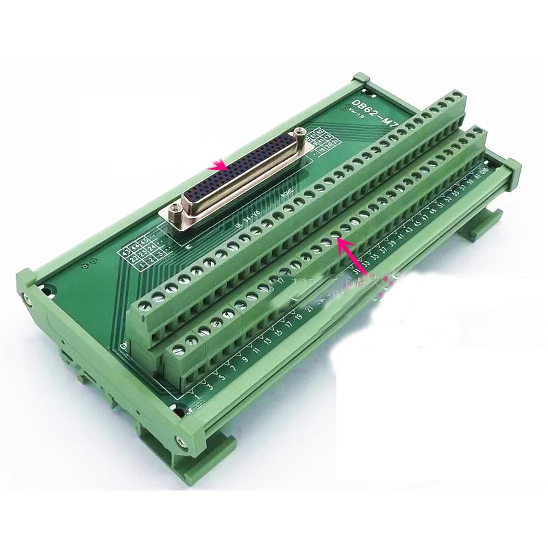 

Db62-m7 Conversion Terminal DB62 Conversion Board DR62 Female hole Terminal board with cover 62pin