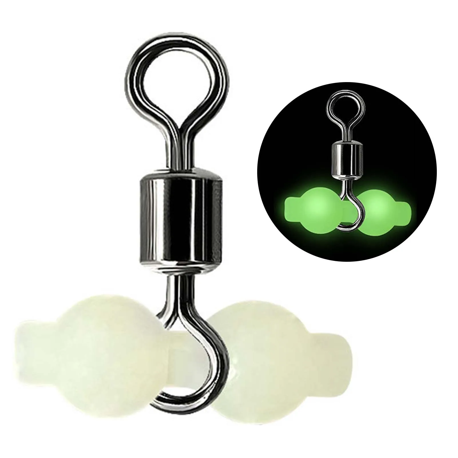 Accesorio de pesca, gancho divisor de línea, conector de sedal luminoso con excelente visibilidad, adecuado para diferentes tipos de