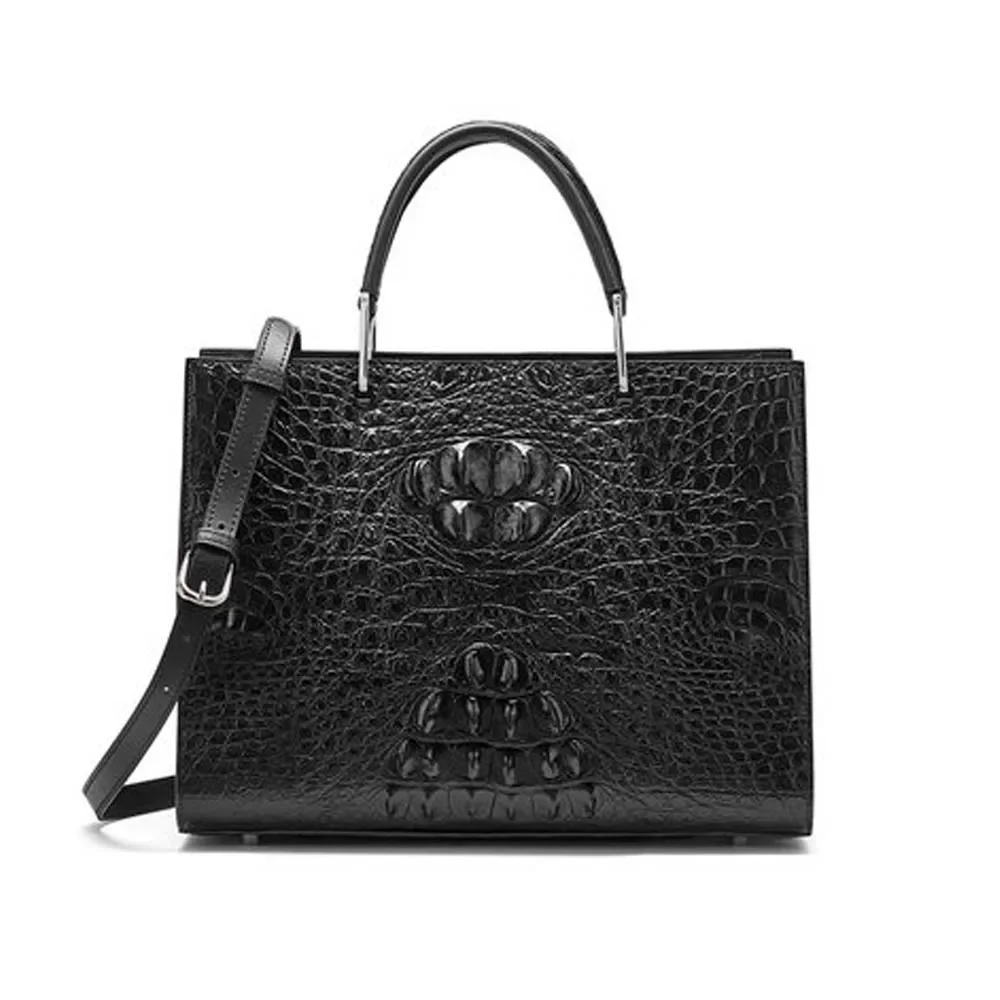 gete new crocodile handbag  female  new  large capacity Female crocodile bag  One shoulder  Inclined bag