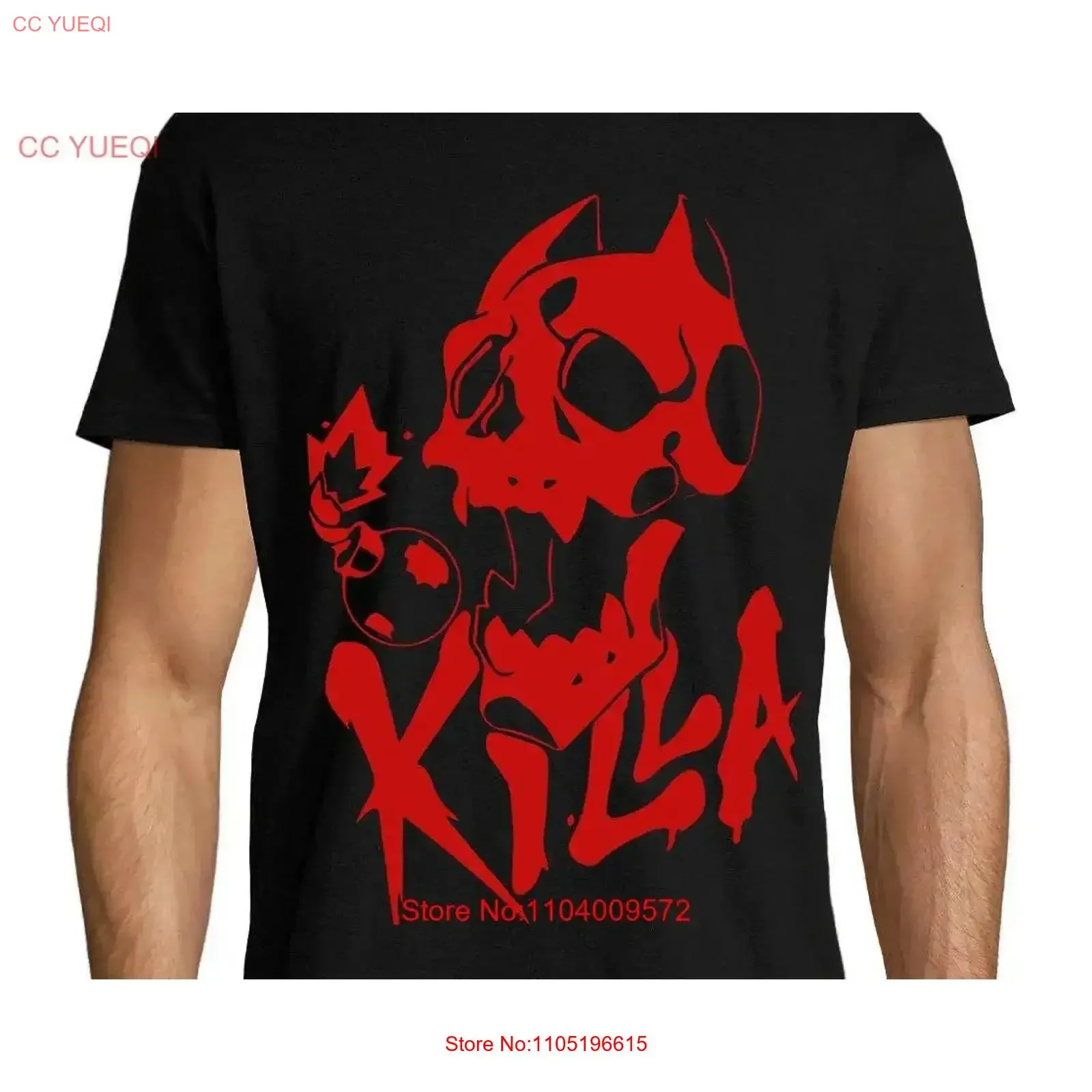 Killa Art Men's Cotton T Shirt vintage Washed Casual streetwear Top For Everyday Wear Stretched fashion homme Slightly graphic