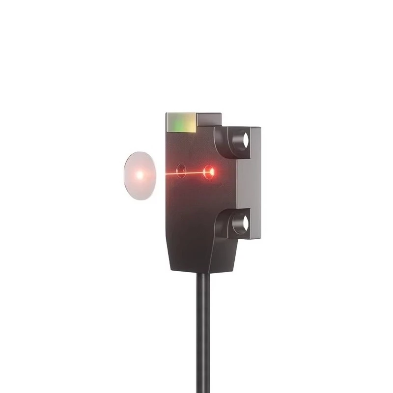 Mini Ultra-thin Photoelectric Sensor, Diffuse and Cross-beam, 12-24V DC Infrared Switch, with Two-color Indicator Light