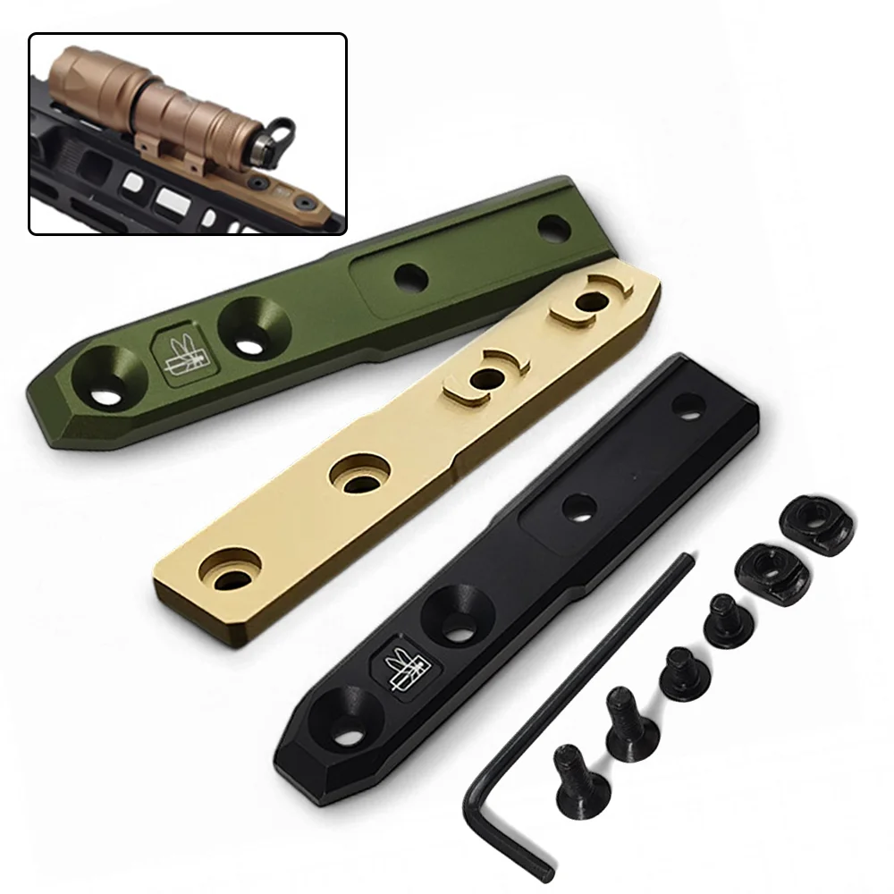 

Tactical Flashlight Stand Base Outdoor Hunting M300 M600 PLHV2 LED Light Mount Extension Fit MLOK System Shooting Accessories