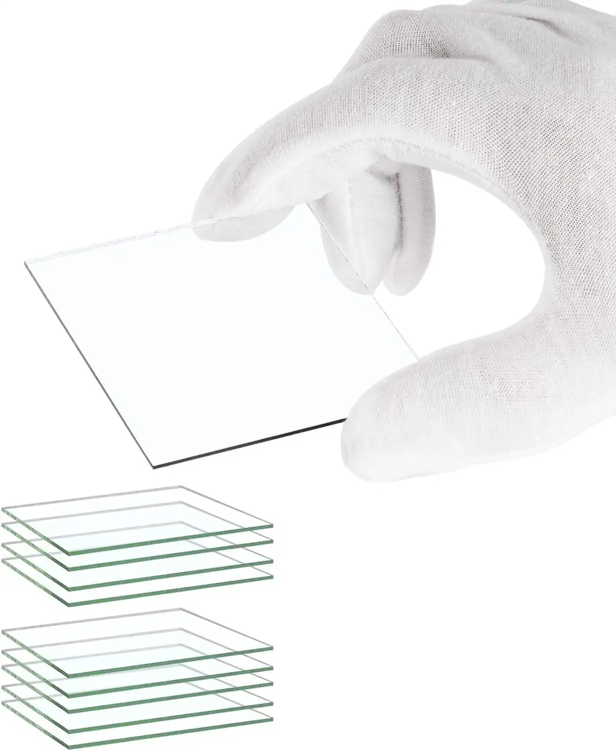 50Pcs/Lot ITO Conductive Glass Substrates 75x75x1.1mm ITO Glass for Lab R&D, OLED, Solar Cells,  Laser Patterning available