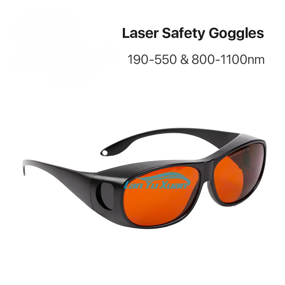 

Cloudray UV Green Fiber Laser Safety Goggles Type B Protective 355 & 532 1064nm Wavelength Glasses Shield Protection Eyewear