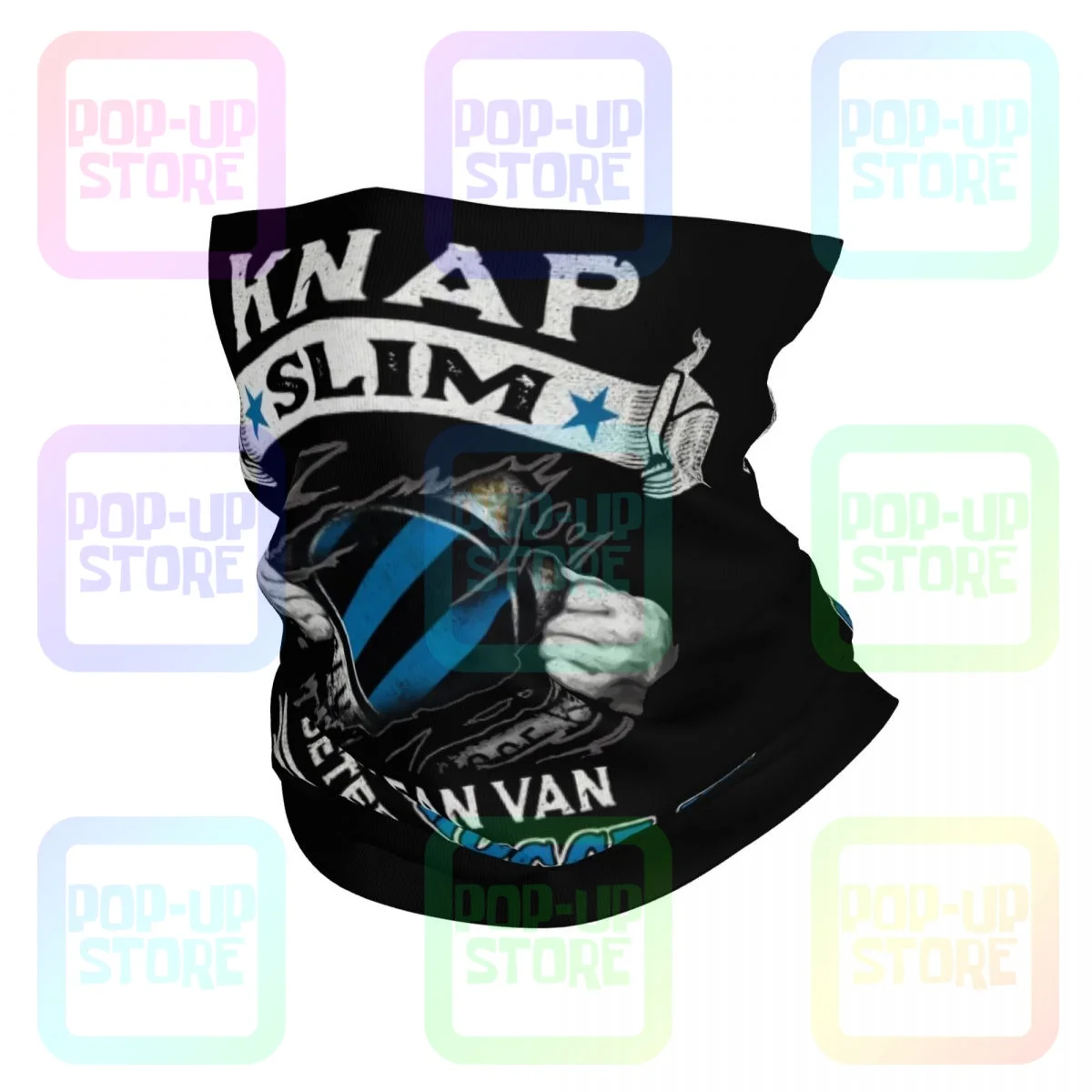 Knap Slim En Fan Van Club Brugge Kv Beter Kan Niet Neck Gaiter Bandana Scarf Face Mask Warmer Ourdoor Breathable