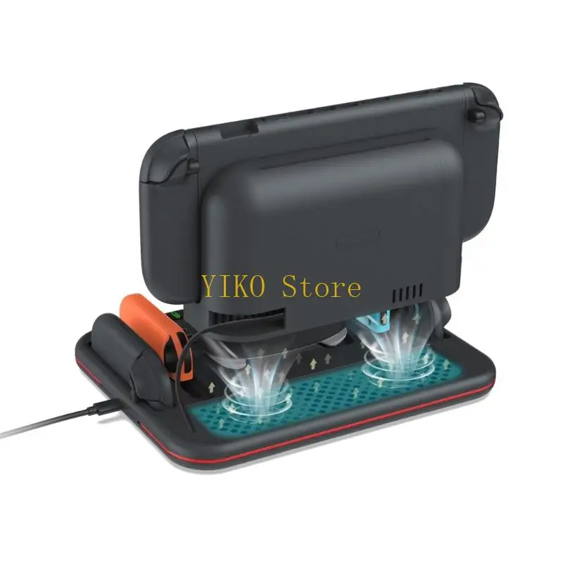 K32C Modern Charging Hub with Stable Structure & Intelligent Display Ergonomic Charging Station for Gaming Switch2/1/