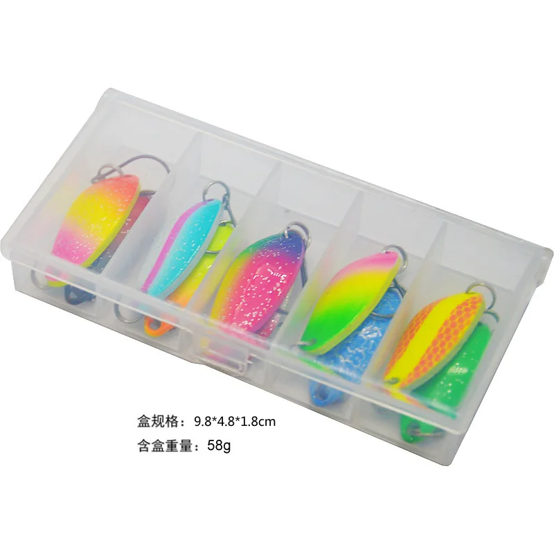 MrLurion 3g 4.5g ملعقة صيد السمك إغراء الطعوم ، ملعقة صب معدنية إغراء الطعم ، ستريم سمك السلمون المرقط ملاعق الصيد السحر ، سبينر خفيف