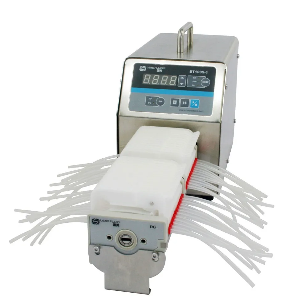 Lead Fluid Large Torque Peristaltic Pump BT100S-1-DG-24 Drive 24 Heads, Flow:49mL/min