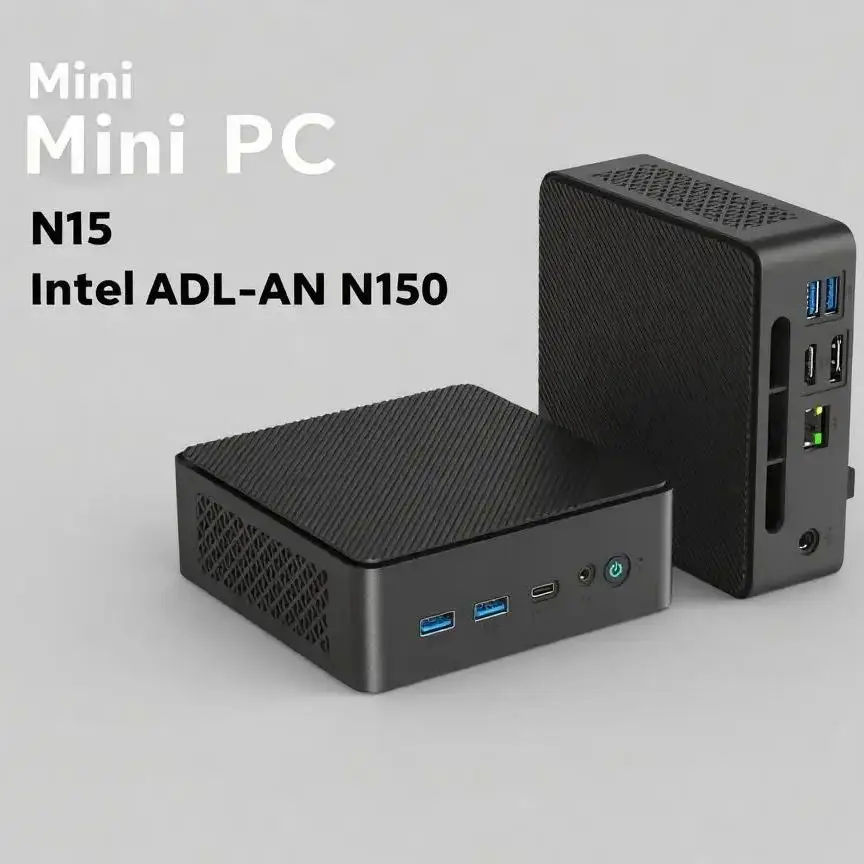 WUDUNG New Mini PC IIntel Celeron N150 , Windows 11 DDR4 16GB RAM M.2 SSD 512GB WiFi 5 BT4.0 Mini PC Desktop Computer