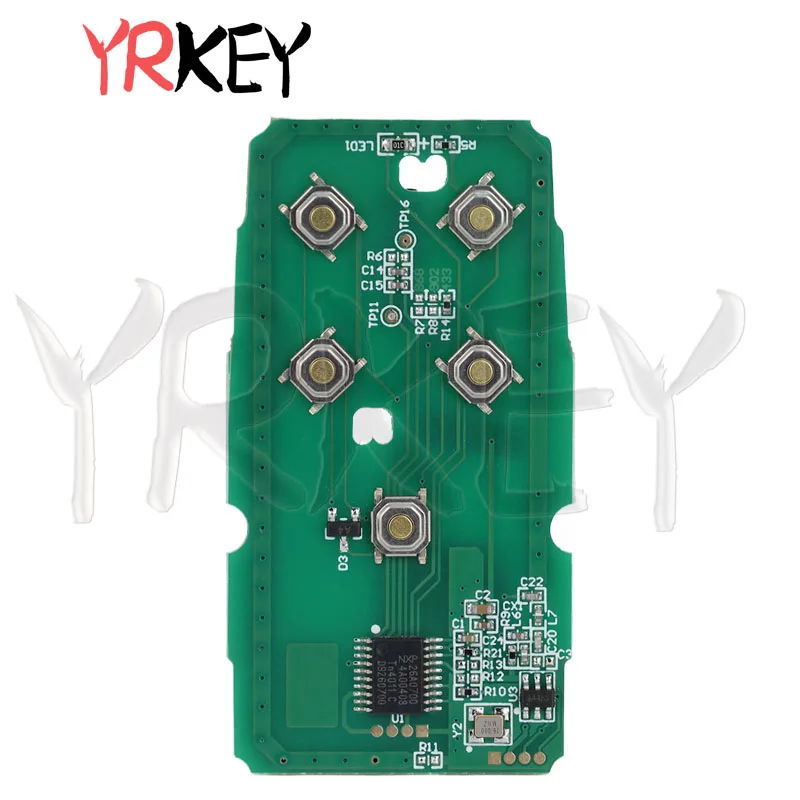 Llave de coche FCCID KR55WK49264 para Volvo V40 V60 S80 XC70 XC60 S60 S60L 433Mhz FSK ID46 Chip 5 botones llave remota inteligente para coche