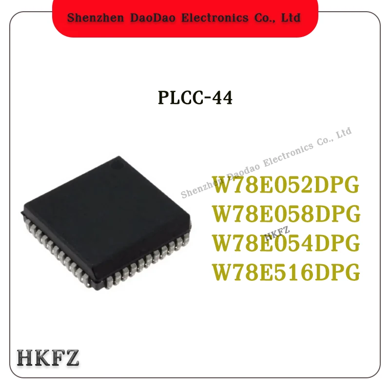 

5Pcs W78E052DPG W78E052 W78E058DPG W78E058 W78E054DPG W78E054 W78E516DPG W78E516 PLCC-44 chip